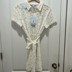 Hill House Cream The Lace Laura Dress